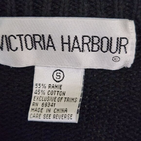 Vintage Black Fully Beaded Tunic Sweater Dress Size S - Picture 5 of 5